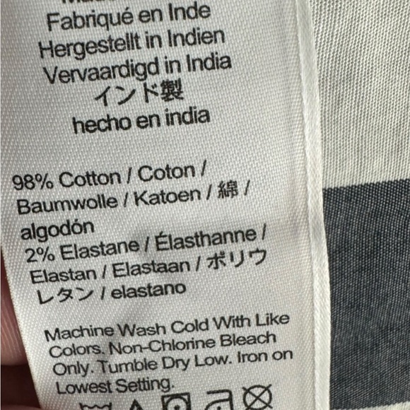 JCrew Navy & White Gingham Plaid Shirt Dress (Women’s Size 4) - Picture 6 of 6